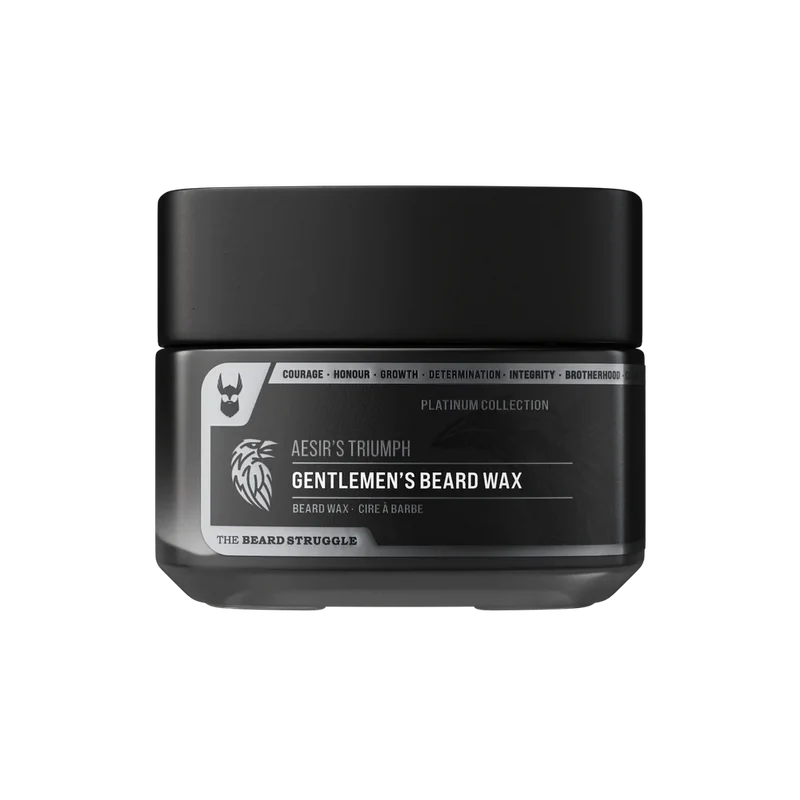 GENTLEMEN'S
BEARDS
AND
MUSTACHE
WAX
-
PLATINUM
COLLECTION